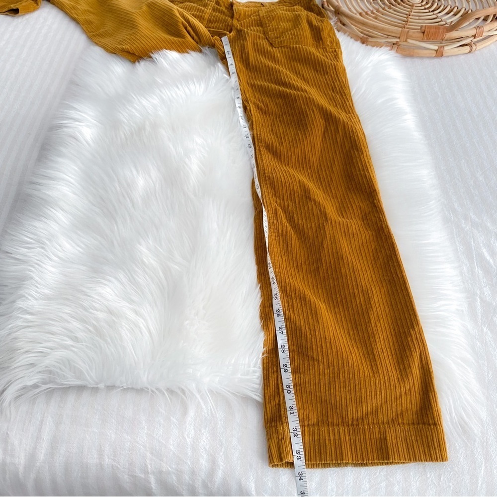 ba&sh Mustard Yellow Corduroy Wide Leg Pants - Picture 15 of 16